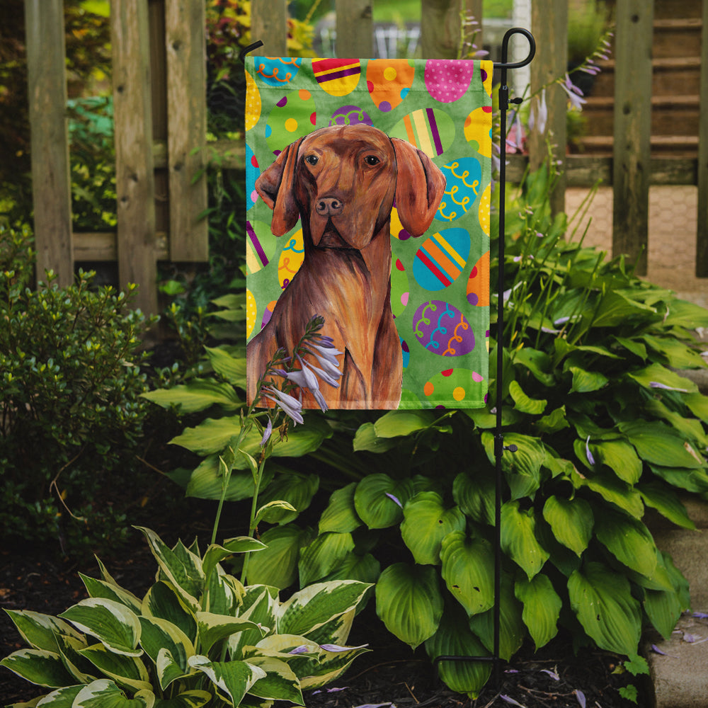 Vizsla Easter Eggtravaganza Garden Flag Mailbox Decorative Yard Banner Outside Patio Artwork for Flower Beds, Garden Size, Multicolor