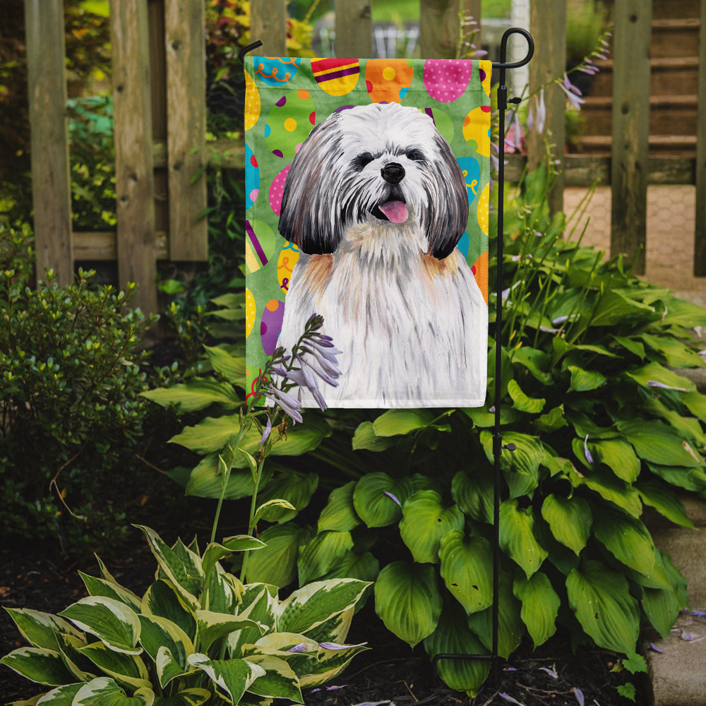 Shih Tzu Easter Eggtravaganza Garden Flag Mailbox Decorative Yard Banner Outside Patio Artwork for Flower Beds, Garden Size, Multicolor