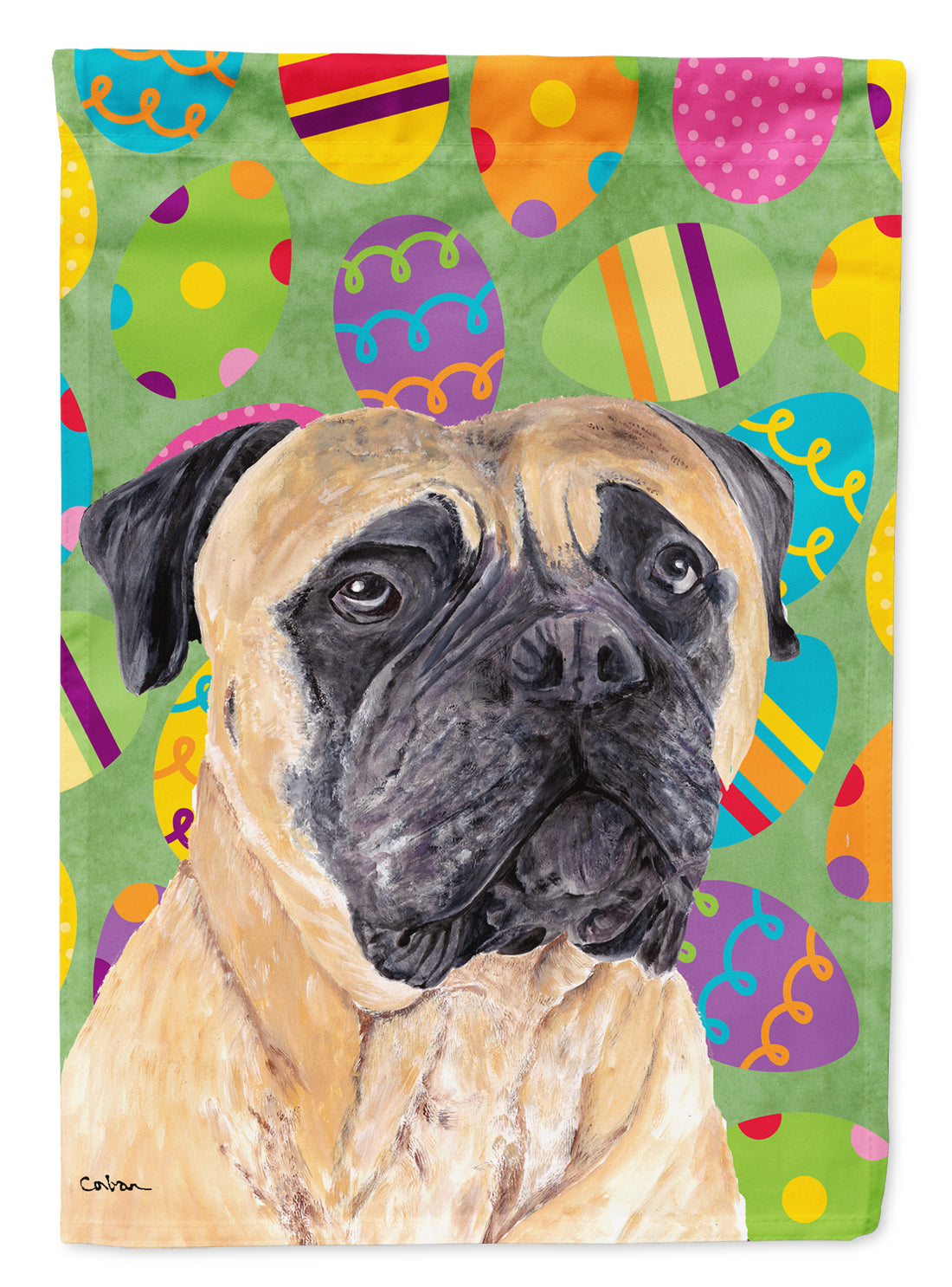 Mastiff Easter Eggtravaganza Garden Flag Mailbox Decorative Yard Banner Outside Patio Artwork for Flower Beds, Garden Size, Multicolor