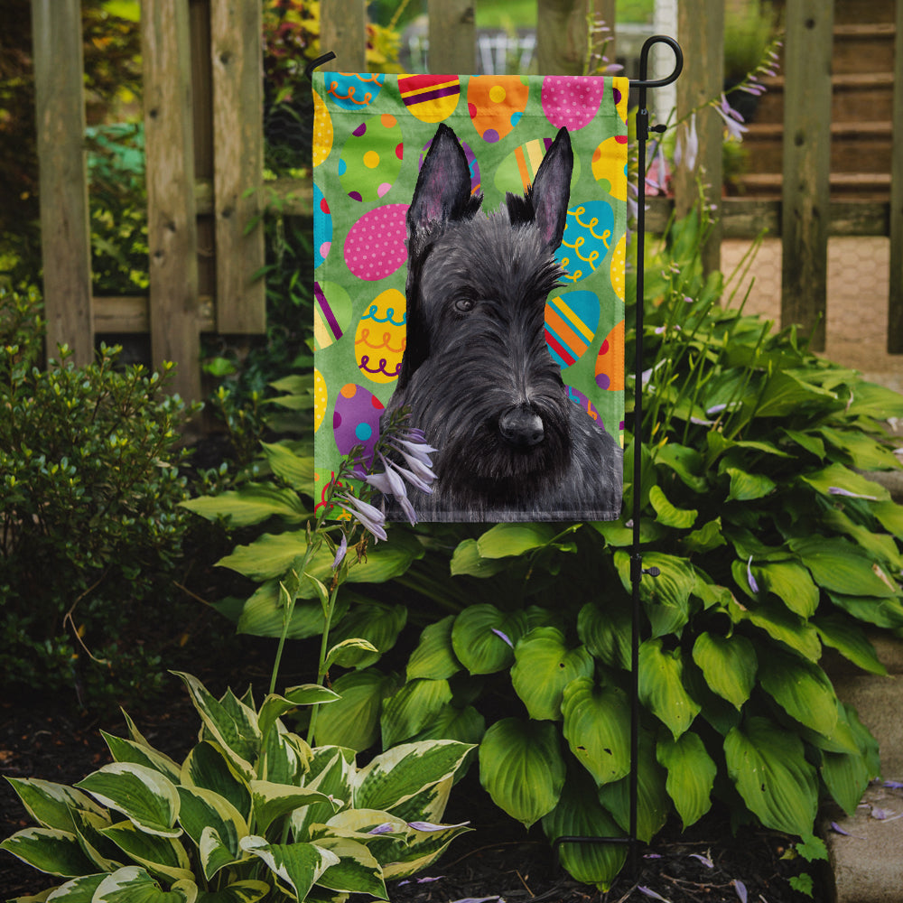 Scottish Terrier Easter Eggtravaganza Garden Flag Mailbox Decorative Yard Banner Outside Patio Artwork for Flower Beds, Garden Size, Multicolor