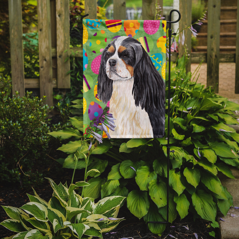Cavalier Spaniel Easter Eggtravaganza Garden Flag Mailbox Decorative Yard Banner Outside Patio Artwork for Flower Beds, Garden Size, Multicolor