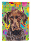 German Shorthaired Pointer Easter Eggtravaganza Garden Flag Mailbox Decorative Yard Banner Outside Patio Artwork for Flower Beds, Garden Size, Multicolor