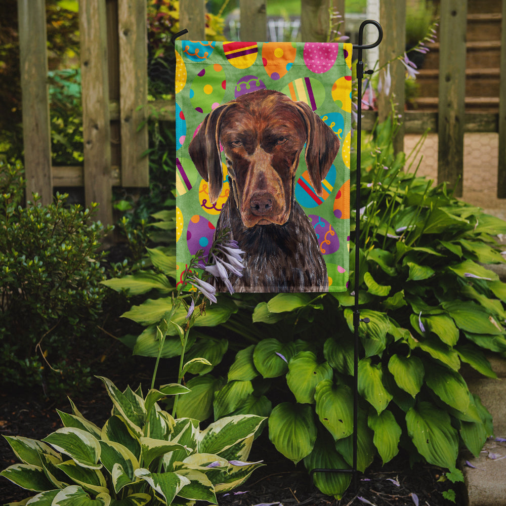 German Shorthaired Pointer Easter Eggtravaganza Garden Flag Mailbox Decorative Yard Banner Outside Patio Artwork for Flower Beds, Garden Size, Multicolor