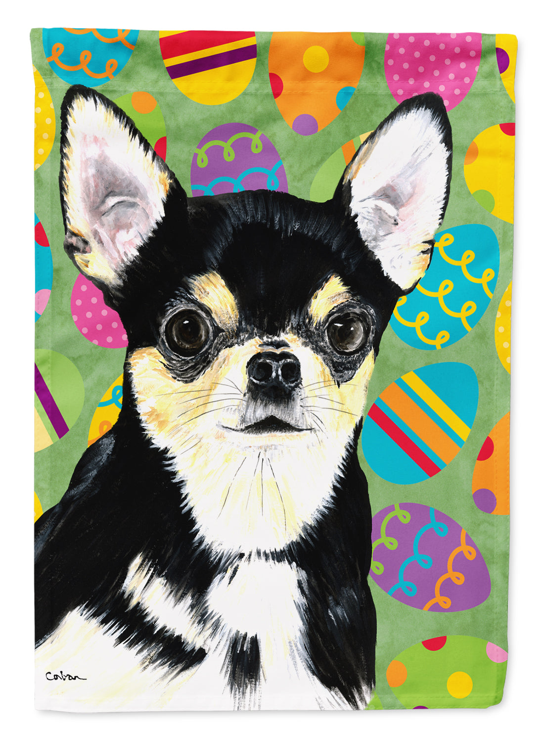 Chihuahua Easter Eggtravaganza Garden Flag Mailbox Decorative Yard Banner Outside Patio Artwork for Flower Beds, Garden Size, Multicolor