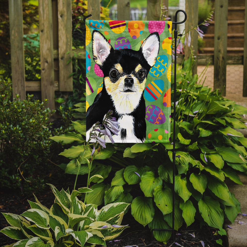 Chihuahua Easter Eggtravaganza Garden Flag Mailbox Decorative Yard Banner Outside Patio Artwork for Flower Beds, Garden Size, Multicolor