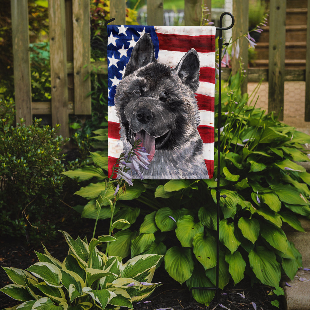 Akita USA Patriotic American Flag Garden Flag Mailbox Decorative Yard Banner Outside Patio Artwork for Flower Beds, Garden Size, Multicolor