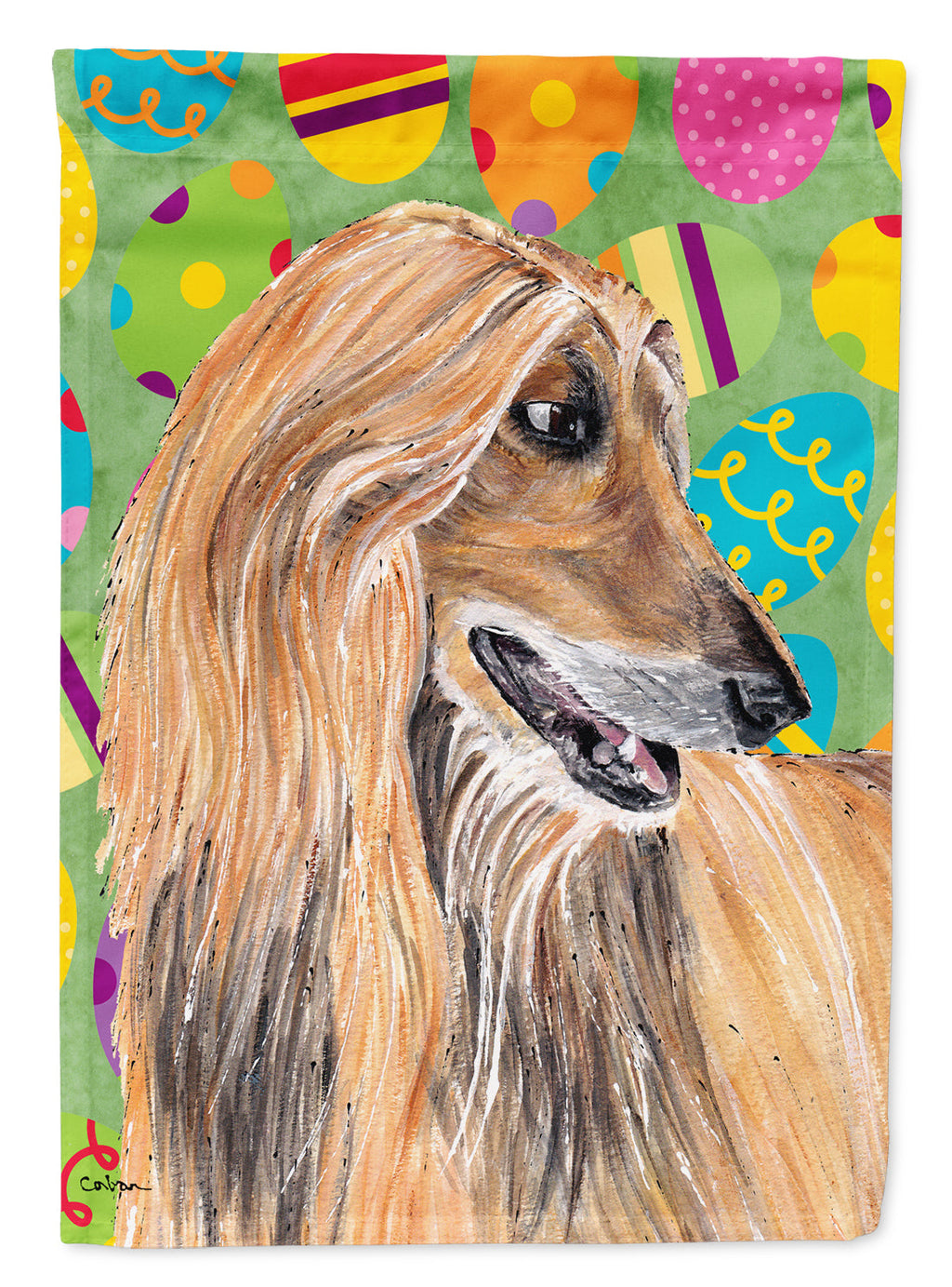 Afghan Hound Easter Eggtravaganza Garden Flag Mailbox Decorative Yard Banner Outside Patio Artwork for Flower Beds, Garden Size, Multicolor