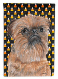 Brussels Griffon Candy Corn Halloween Garden Flag Mailbox Decorative Yard Banner Outside Patio Artwork for Flower Beds, Garden Size, Multicolor