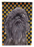 Brussels Griffon Candy Corn Halloween Garden Flag Mailbox Decorative Yard Banner Outside Patio Artwork for Flower Beds, Garden Size, Multicolor