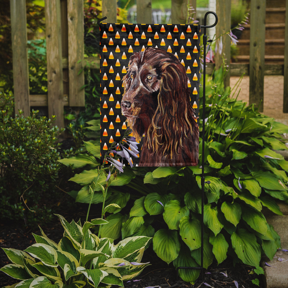Boykin Spaniel Candy Corn Halloween Garden Flag Mailbox Decorative Yard Banner Outside Patio Artwork for Flower Beds, Garden Size, Multicolor