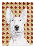 Bull Terrier Fall Leaves Garden Flag Mailbox Decorative Yard Banner Outside Patio Artwork for Flower Beds, Garden Size, Multicolor