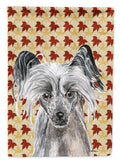 Chinese Crested Fall Leaves Garden Flag Mailbox Decorative Yard Banner Outside Patio Artwork for Flower Beds, Garden Size, Multicolor
