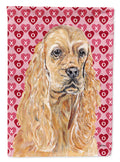 Buff Cocker Spaniel Hearts and Love Garden Flag Mailbox Decorative Yard Banner Outside Patio Artwork for Flower Beds, Garden Size, Multicolor