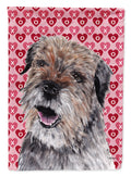 Border Terrier Hearts and Love Garden Flag Mailbox Decorative Yard Banner Outside Patio Artwork for Flower Beds, Garden Size, Multicolor