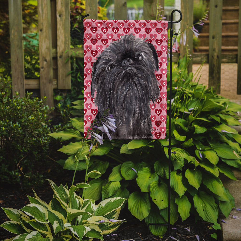 Brussels Griffon Hearts and Love Garden Flag Mailbox Decorative Yard Banner Outside Patio Artwork for Flower Beds, Garden Size, Multicolor