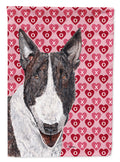 Bull Terrier Hearts and Love Garden Flag Mailbox Decorative Yard Banner Outside Patio Artwork for Flower Beds, Garden Size, Multicolor