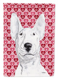 Bull Terrier Hearts and Love Garden Flag Mailbox Decorative Yard Banner Outside Patio Artwork for Flower Beds, Garden Size, Multicolor