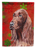 Irish Setter Red Snowflakes Holiday Garden Flag Mailbox Decorative Yard Banner Outside Patio Artwork for Flower Beds, Garden Size, Multicolor