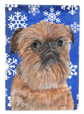 Brussels Griffon Winter Snowflakes Garden Flag Mailbox Decorative Yard Banner Outside Patio Artwork for Flower Beds, Garden Size, Multicolor