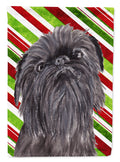 Brussels Griffon Candy Cane Christmas Garden Flag Mailbox Decorative Yard Banner Outside Patio Artwork for Flower Beds, Garden Size, Multicolor