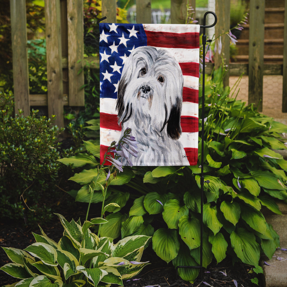Havanese with American Flag USA Garden Flag Mailbox Decorative Yard Banner Outside Patio Artwork for Flower Beds, Garden Size, Multicolor