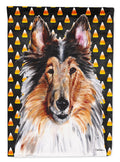 Collie Candy Corn Halloween Garden Flag Mailbox Decorative Yard Banner Outside Patio Artwork for Flower Beds, Garden Size, Multicolor