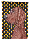 Redbone Coonhound Candy Corn Halloween Garden Flag Mailbox Decorative Yard Banner Outside Patio Artwork for Flower Beds, Garden Size, Multicolor