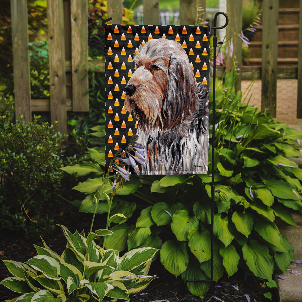 Otterhound Candy Corn Halloween Garden Flag Mailbox Decorative Yard Banner Outside Patio Artwork for Flower Beds, Garden Size, Multicolor