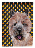 Norwich Terrier Candy Corn Halloween Garden Flag Mailbox Decorative Yard Banner Outside Patio Artwork for Flower Beds, Garden Size, Multicolor