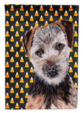 Norfolk Terrier Puppy Candy Corn Halloween Garden Flag Mailbox Decorative Yard Banner Outside Patio Artwork for Flower Beds, Garden Size, Multicolor