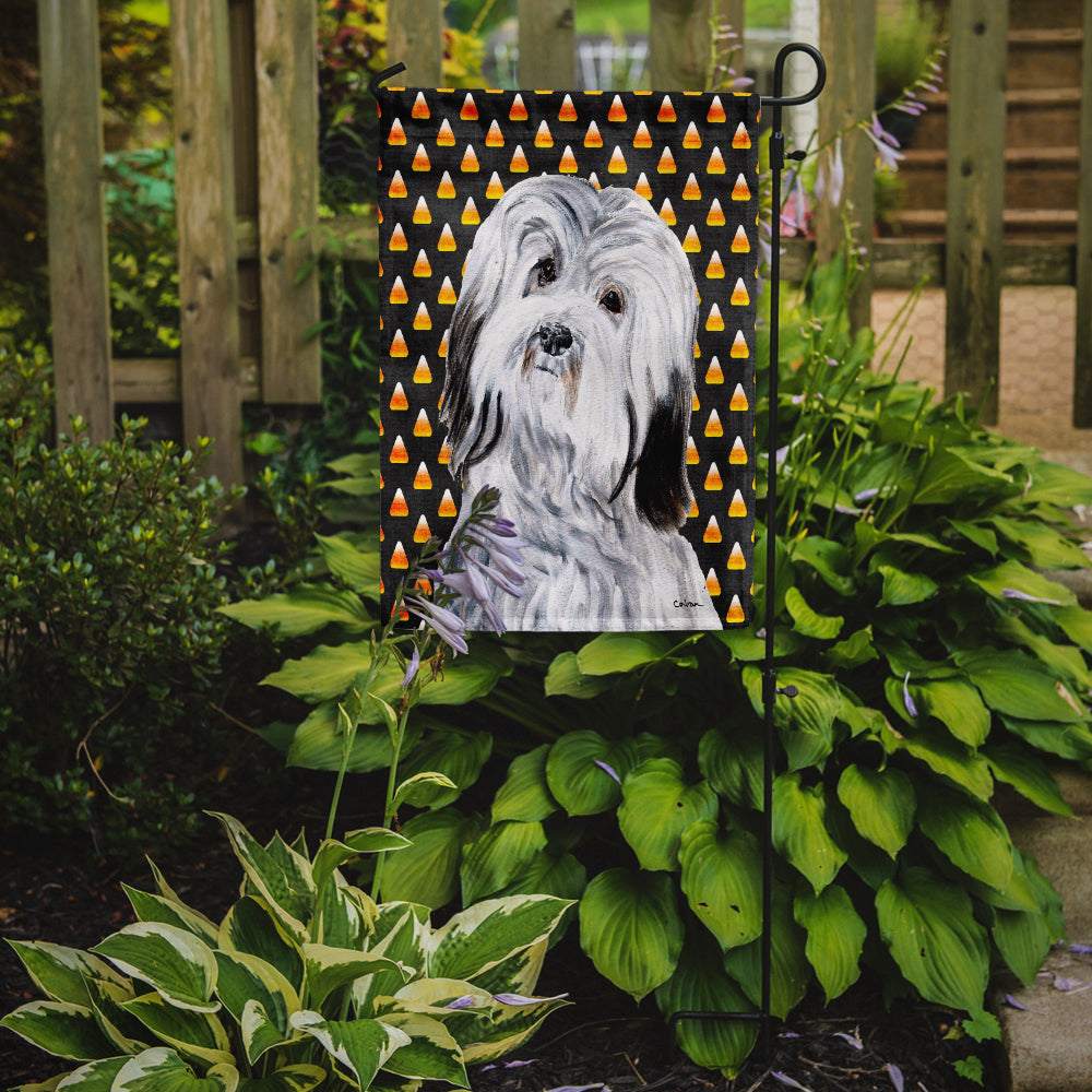 Havanese Candy Corn Halloween Garden Flag Mailbox Decorative Yard Banner Outside Patio Artwork for Flower Beds, Garden Size, Multicolor