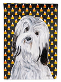 Havanese Candy Corn Halloween Garden Flag Mailbox Decorative Yard Banner Outside Patio Artwork for Flower Beds, Garden Size, Multicolor