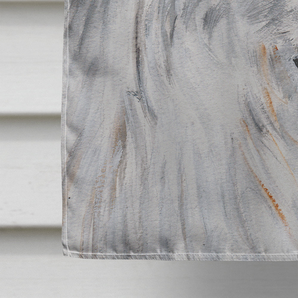 Great Pyrenees Candy Corn Halloween House Flag 28x40 Porch Sleeve Pole Decorative Outside Yard Banner Artwork Wall Hanging, Polyester