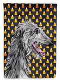 Scottish Deerhound Candy Corn Halloween Garden Flag Mailbox Decorative Yard Banner Outside Patio Artwork for Flower Beds, Garden Size, Multicolor