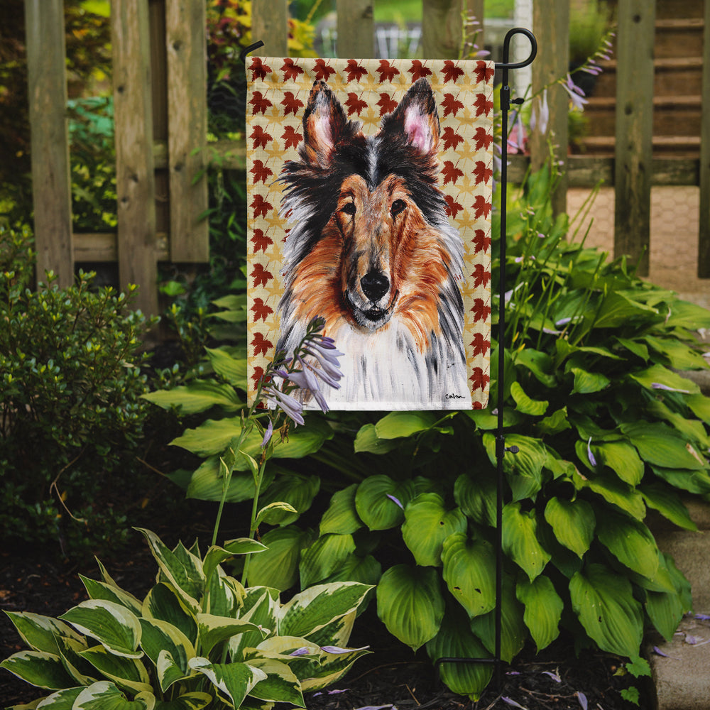 Collie Fall Leaves Garden Flag Mailbox Decorative Yard Banner Outside Patio Artwork for Flower Beds, Garden Size, Multicolor