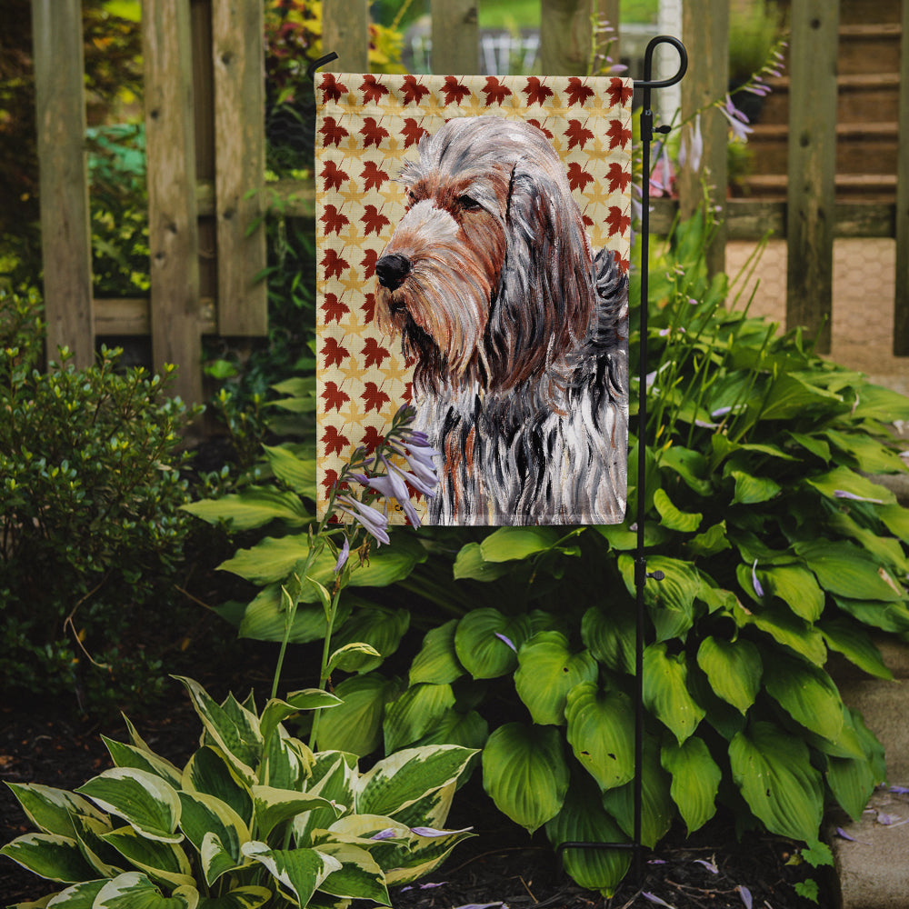 Otterhound Fall Leaves Garden Flag Mailbox Decorative Yard Banner Outside Patio Artwork for Flower Beds, Garden Size, Multicolor