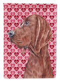 Redbone Coonhound Hearts and Love Garden Flag Mailbox Decorative Yard Banner Outside Patio Artwork for Flower Beds, Garden Size, Multicolor