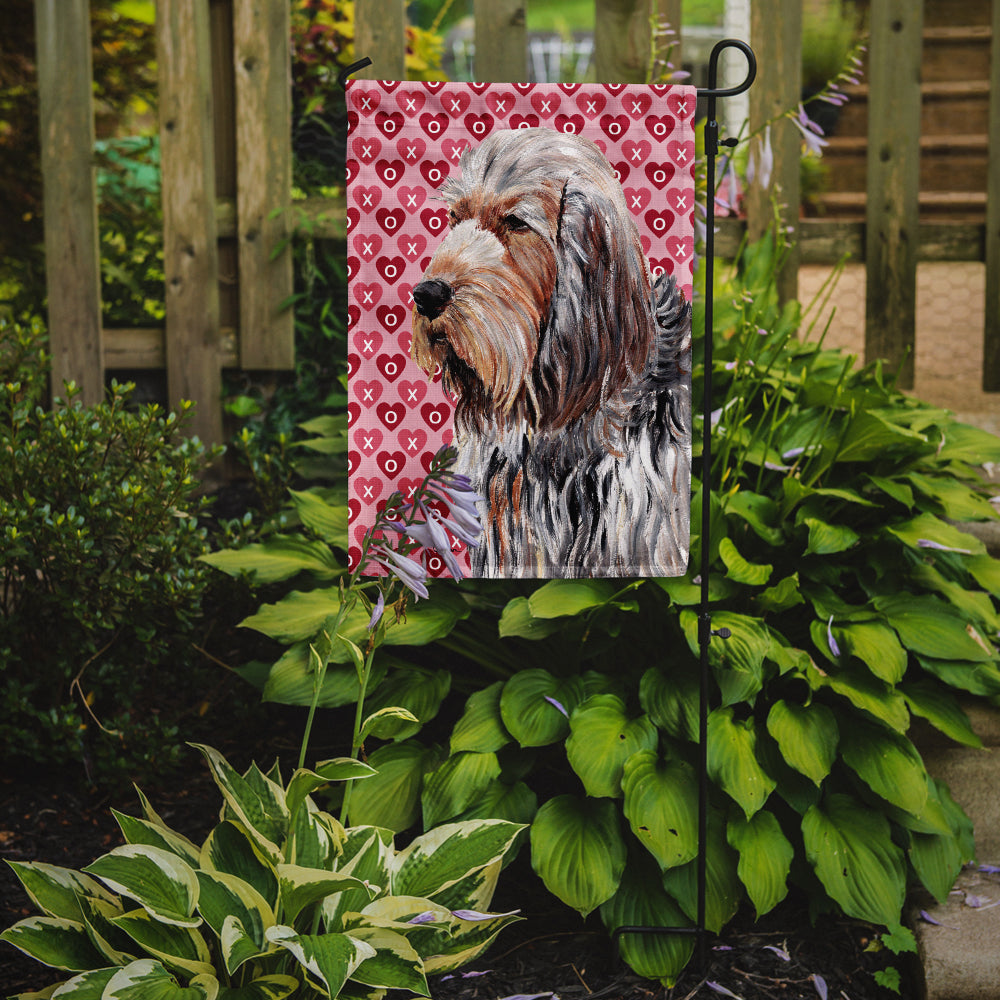Otterhound Hearts and Love Garden Flag Mailbox Decorative Yard Banner Outside Patio Artwork for Flower Beds, Garden Size, Multicolor