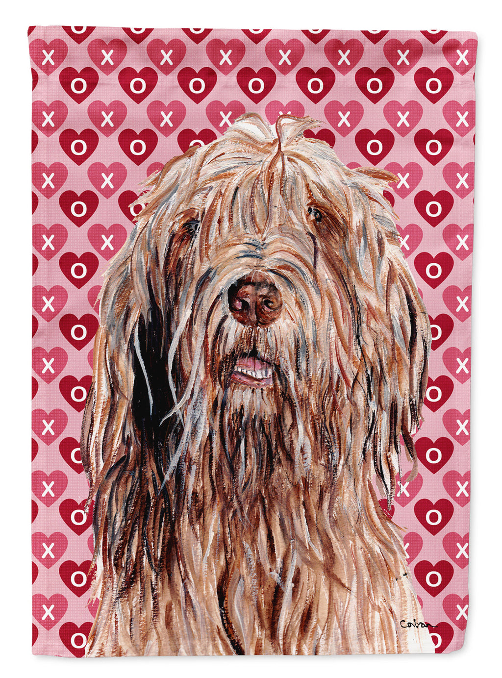 Otterhound Hearts and Love Garden Flag Mailbox Decorative Yard Banner Outside Patio Artwork for Flower Beds, Garden Size, Multicolor