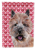 Norwich Terrier Hearts and Love Garden Flag Mailbox Decorative Yard Banner Outside Patio Artwork for Flower Beds, Garden Size, Multicolor