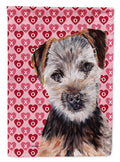 Norfolk Terrier Puppy Hearts and Love Garden Flag Mailbox Decorative Yard Banner Outside Patio Artwork for Flower Beds, Garden Size, Multicolor