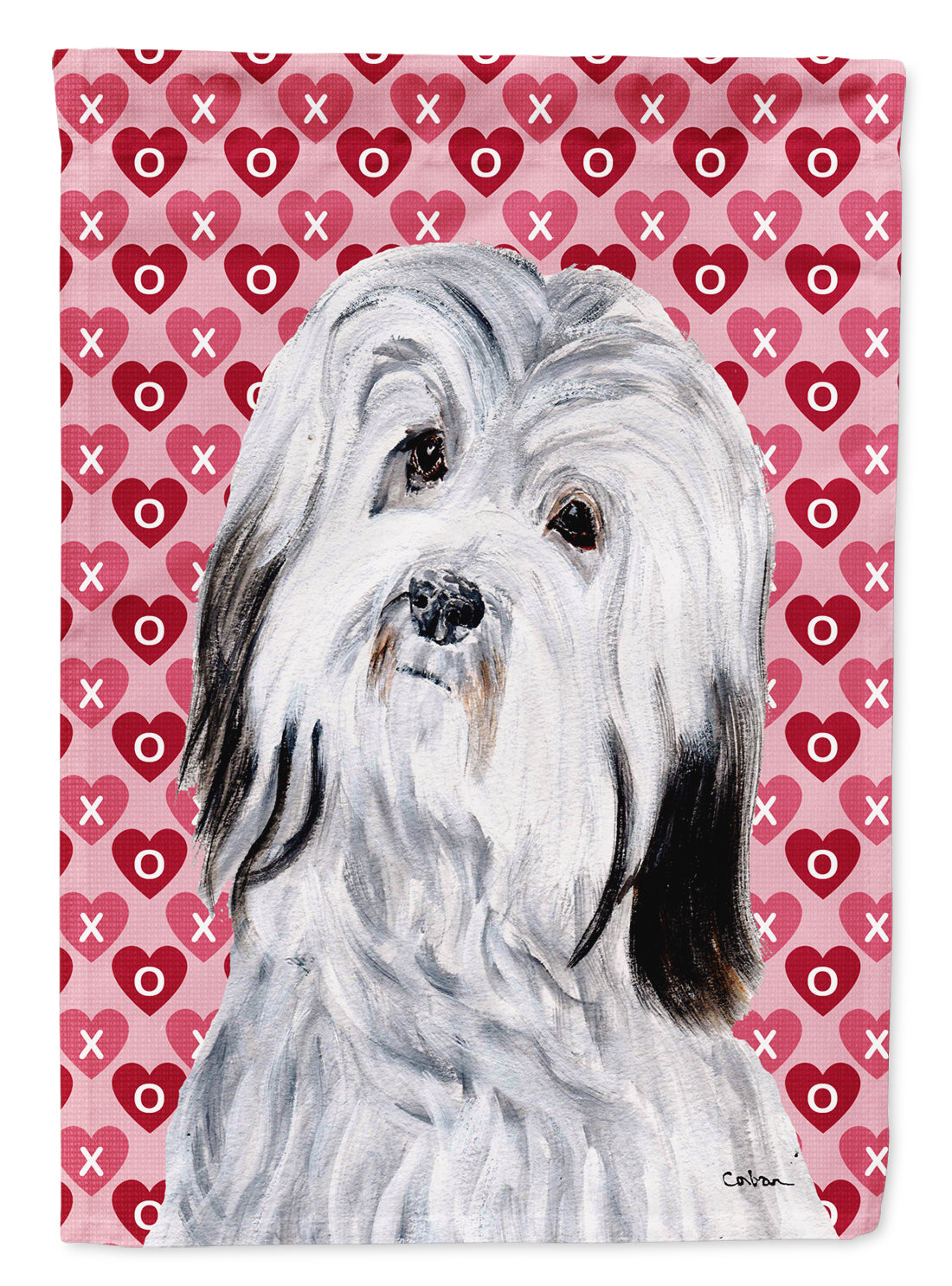 Havanese Hearts and Love Garden Flag Mailbox Decorative Yard Banner Outside Patio Artwork for Flower Beds, Garden Size, Multicolor
