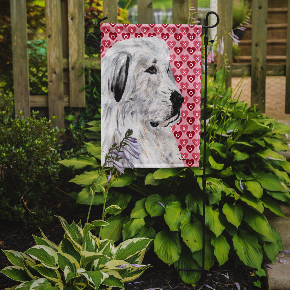 Great Pyrenees Hearts and Love Garden Flag Mailbox Decorative Yard Banner Outside Patio Artwork for Flower Beds, Garden Size, Multicolor