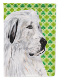 Great Pyrenees Lucky Shamrock St. Patrick's Day Garden Flag Mailbox Decorative Yard Banner Outside Patio Artwork for Flower Beds, Garden Size, Multicolor
