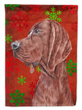 Redbone Coonhound Red Snowflakes Holiday Garden Flag Mailbox Decorative Yard Banner Outside Patio Artwork for Flower Beds, Garden Size, Multicolor