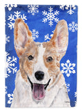 Cardigan Corgi Winter Snowflakes Garden Flag Mailbox Decorative Yard Banner Outside Patio Artwork for Flower Beds, Garden Size, Multicolor