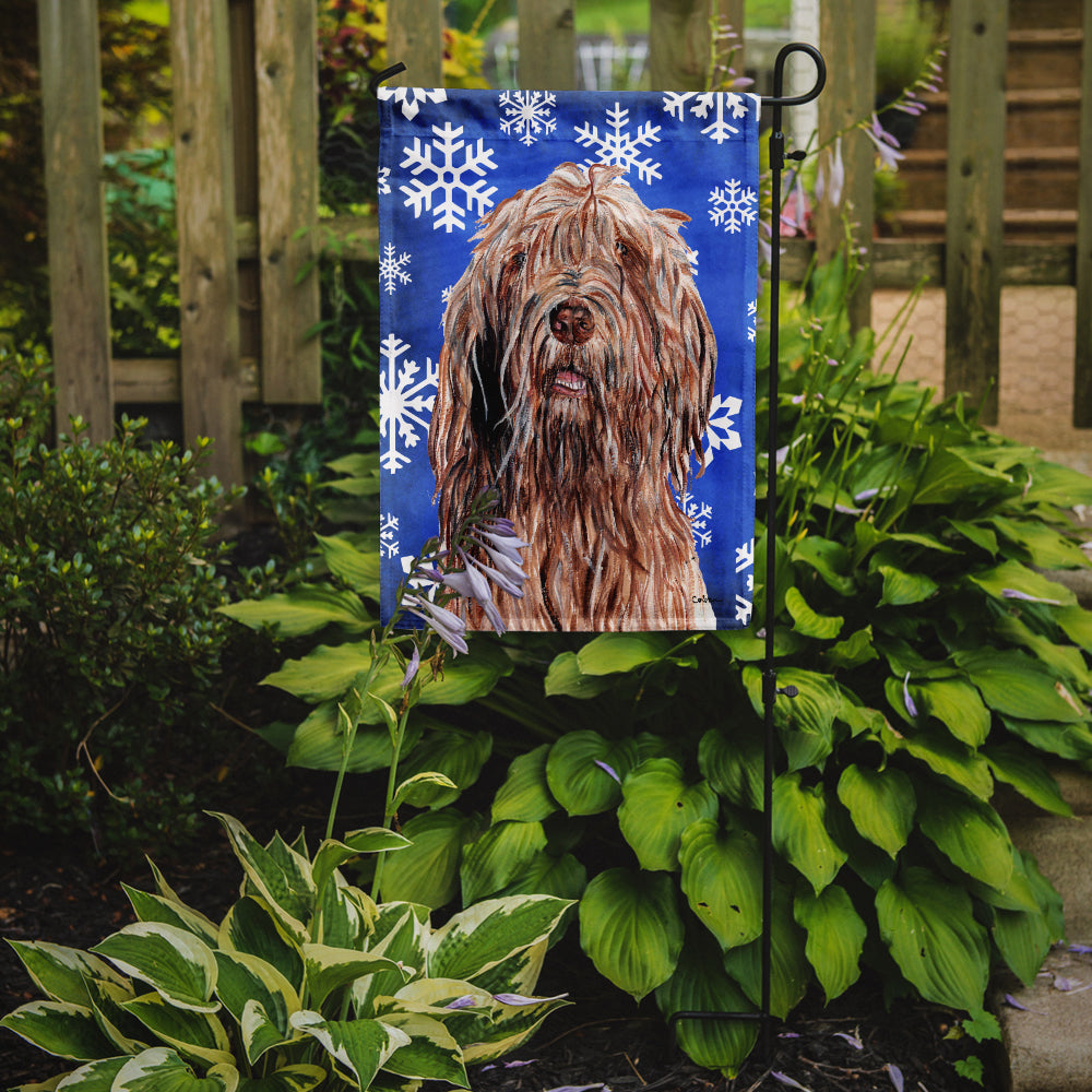 Otterhound Winter Snowflakes Garden Flag Mailbox Decorative Yard Banner Outside Patio Artwork for Flower Beds, Garden Size, Multicolor