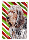 Otterhound Candy Cane Christmas Garden Flag Mailbox Decorative Yard Banner Outside Patio Artwork for Flower Beds, Garden Size, Multicolor