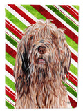 Otterhound Candy Cane Christmas Garden Flag Mailbox Decorative Yard Banner Outside Patio Artwork for Flower Beds, Garden Size, Multicolor