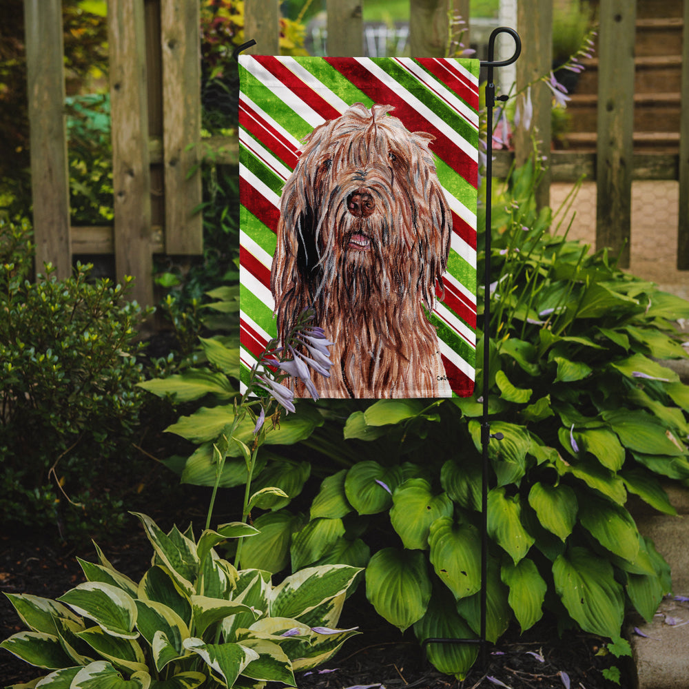 Otterhound Candy Cane Christmas Garden Flag Mailbox Decorative Yard Banner Outside Patio Artwork for Flower Beds, Garden Size, Multicolor